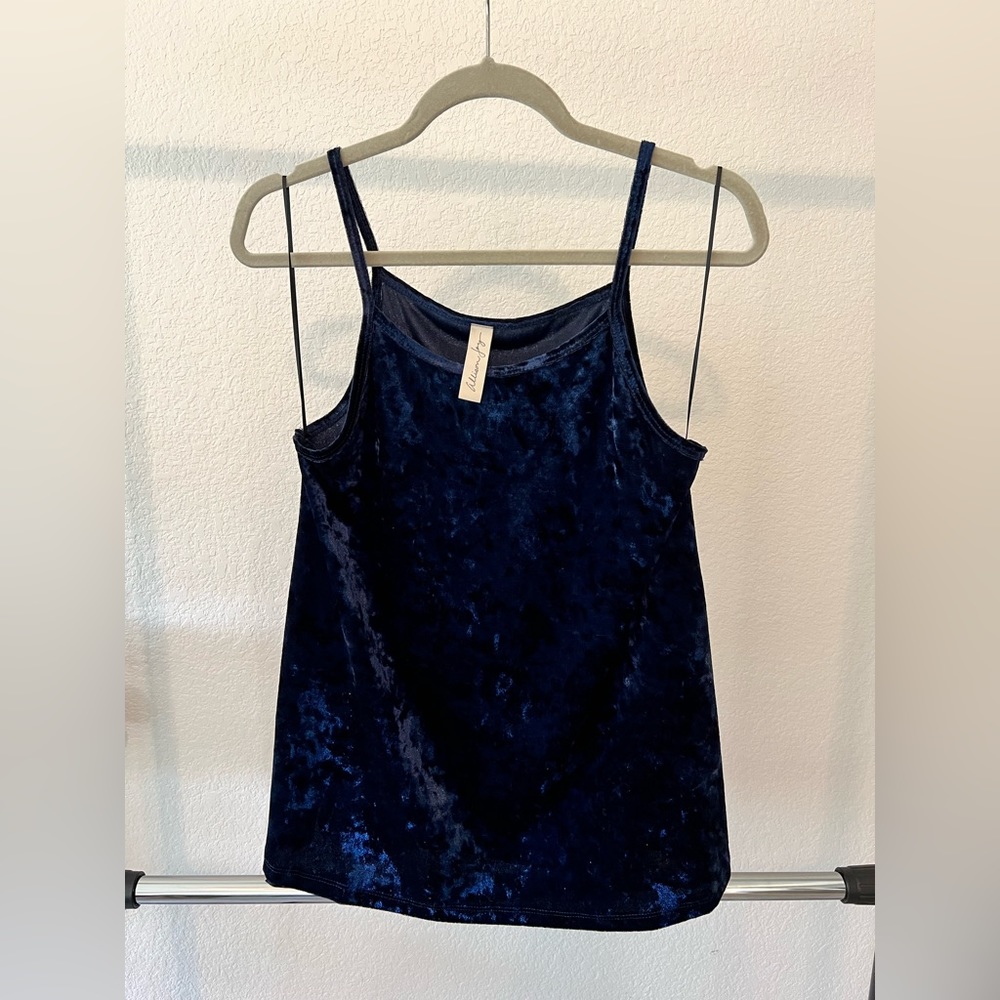 Blue Velvet Tank*Longer Length